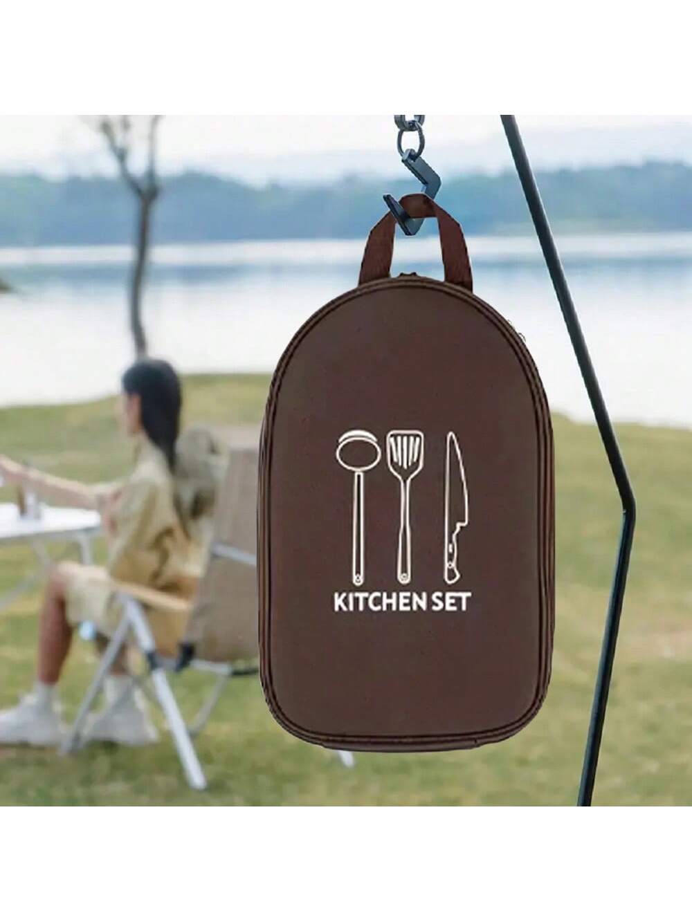 Camping Cooking Utensil Bag - في الهواء الطلق التخييم تجهيزات المطابخ