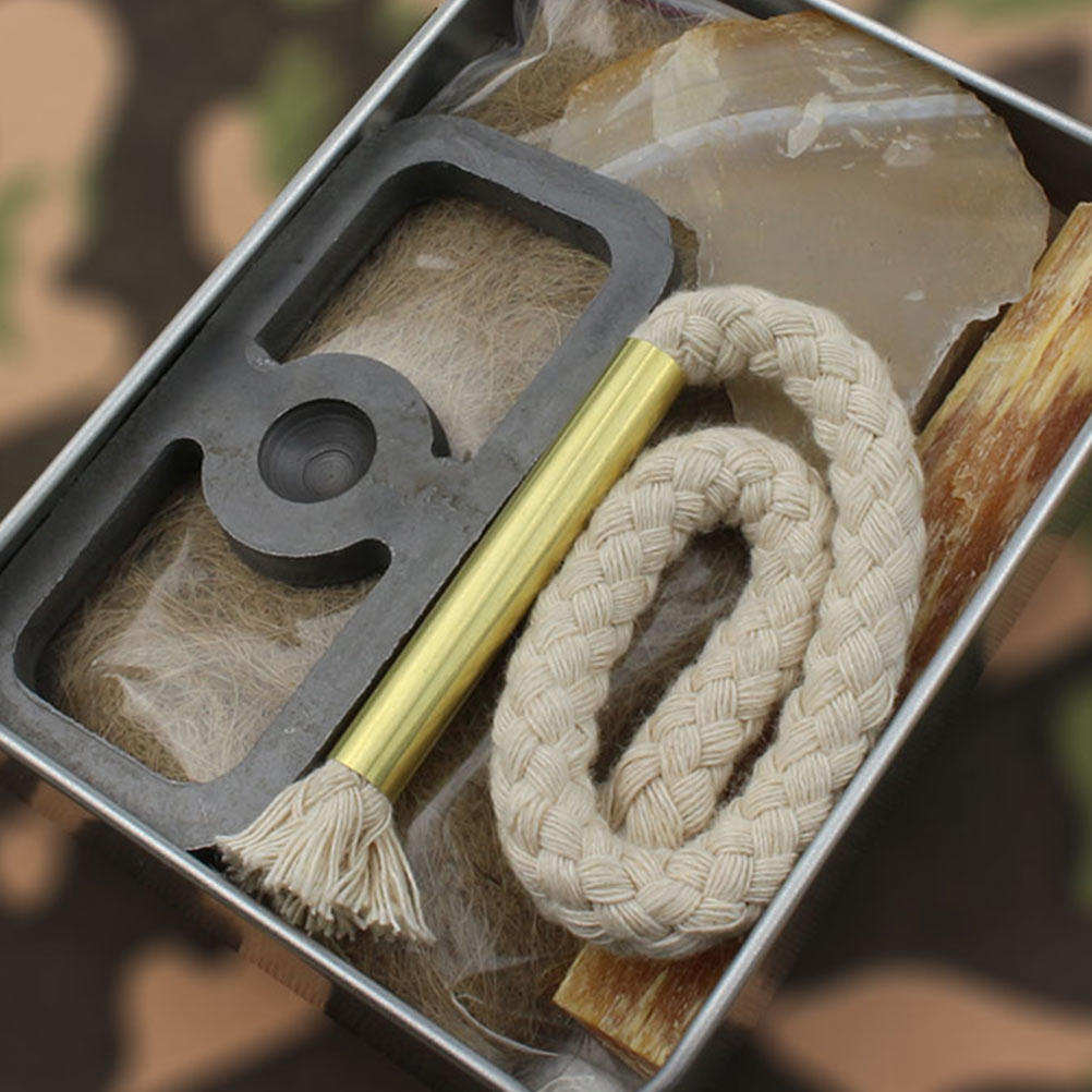 Camping Cooking Set - مجموعة إشعال النار الفوري بحبل قطني،