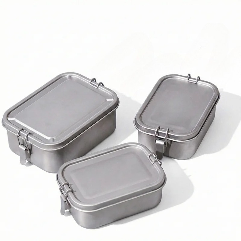 Mess Kit Titanium - صندوق غداء من الفولاذ المقاوم للصدأ