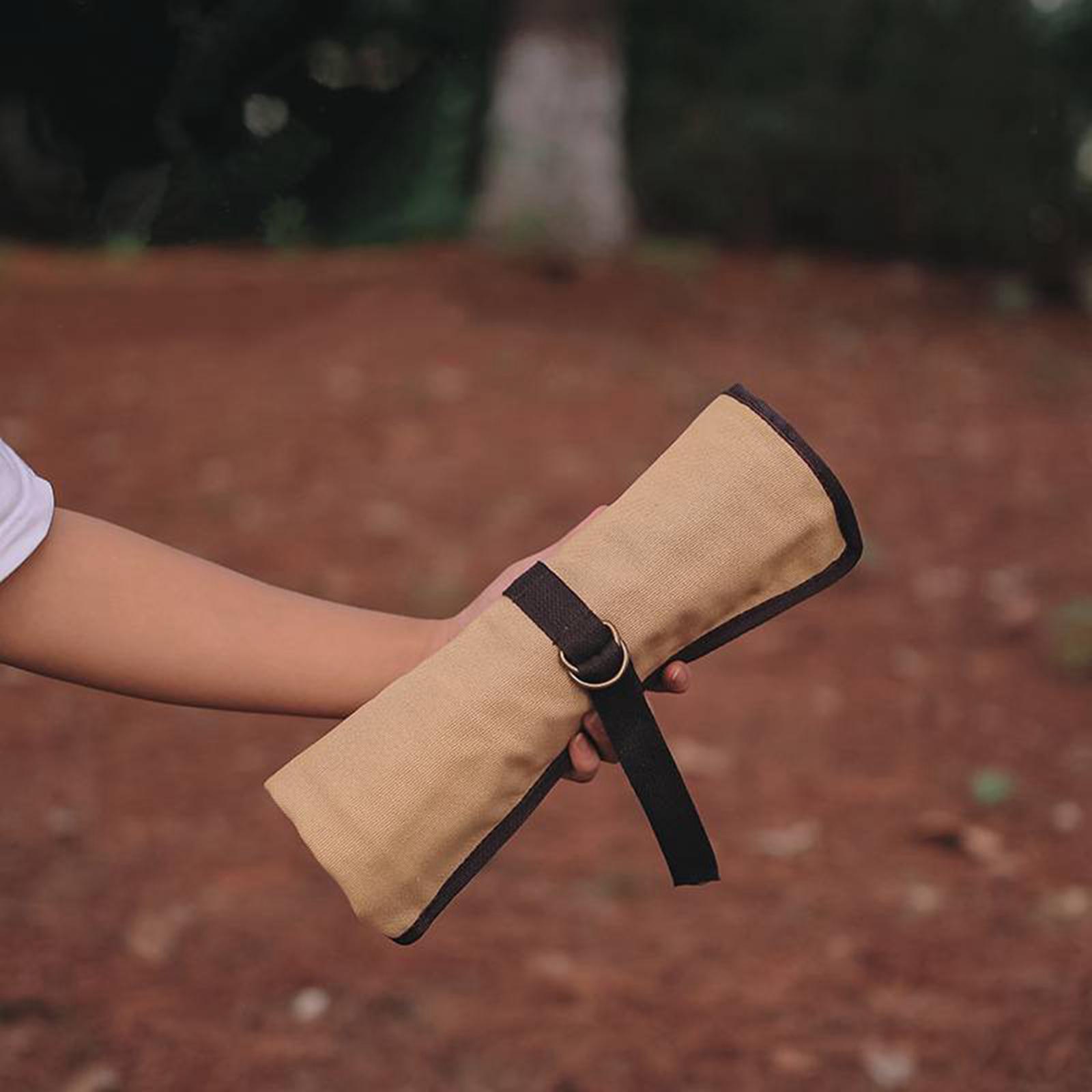 Camping Cooking Utensil Bag - أدوات التخييم المحمولة نشمر حقيبة أدوات