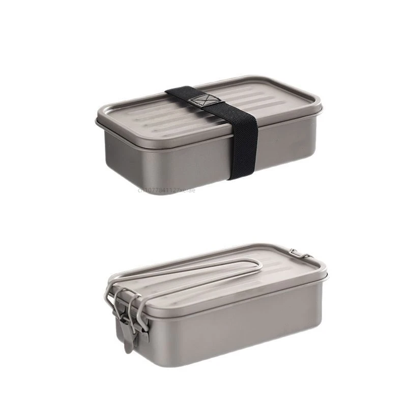 Mess Kit Titanium - صندوق غداء مربع من التيتانيوم النقي