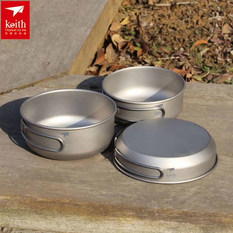 Camping Cooking Handle - كيث 3 قطعة تجهيزات المطابخ التيتانيوم