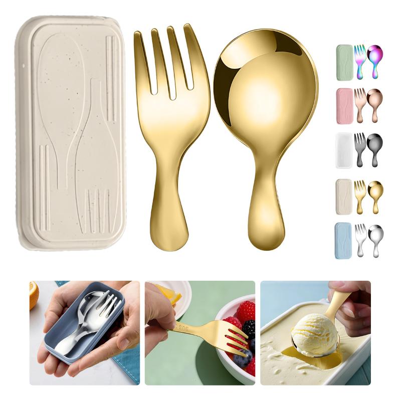 Camping Cooking Set - الفولاذ المقاوم للصدأ مجموعة أدوات المائدة