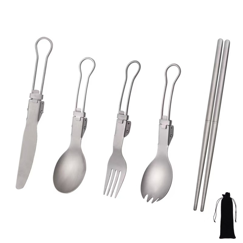 Camping Cooking Set Lightweight - طقم أدوات طعام قابل للطي من