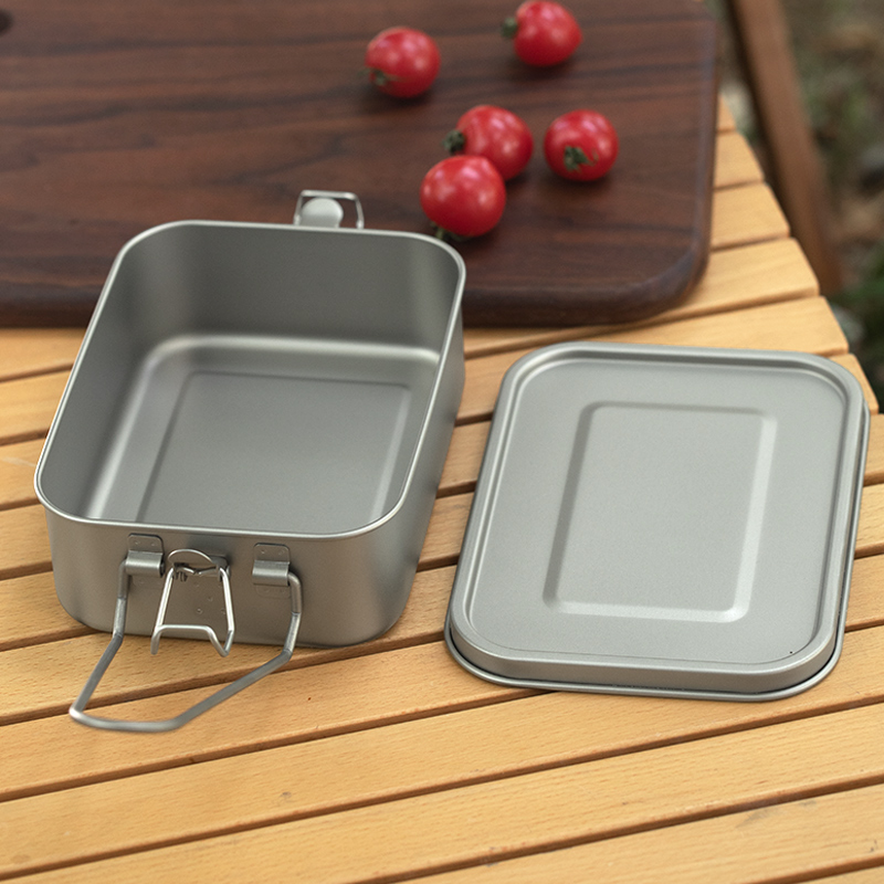 Mess Kit Titanium - Tiartisan 1200 مللي التيتانيوم التخييم خفيفة