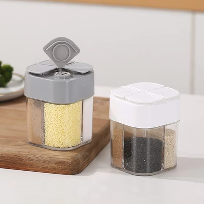 Camping Cooking Box - حاويات توابل بلاستيكية 4 في 1