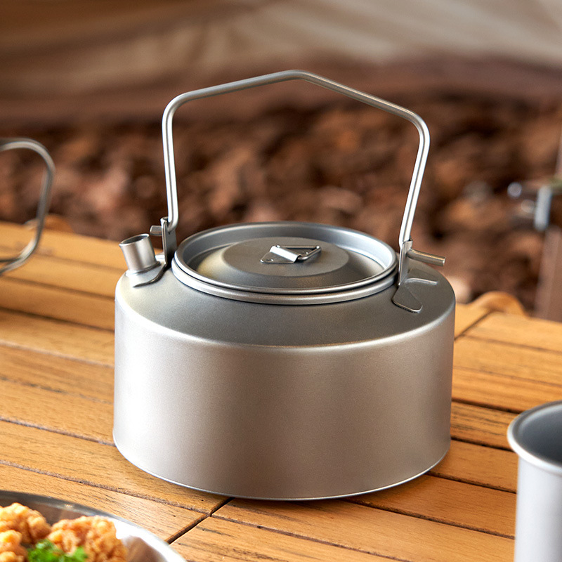 Camping Cooking Set - غلاية مياه الطبخ للتخييم، غلاية تيتانيوم،