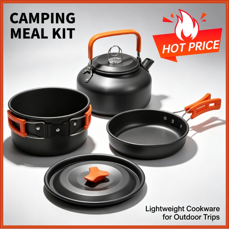 Camping Cooking Recipes - مجموعة أدوات الطهي للتخييم، أدوات طهي