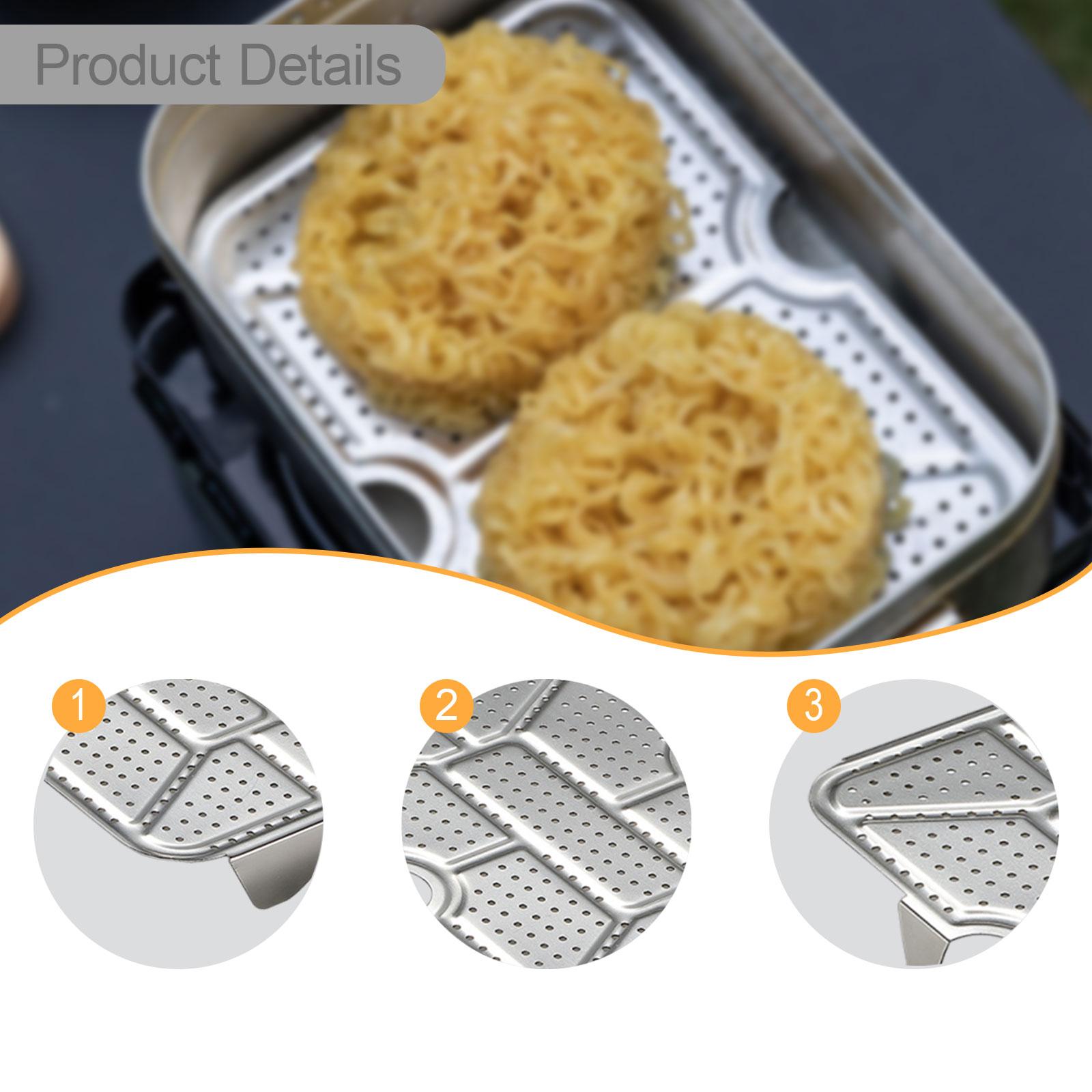 Camping Cooking Box - صينية بخار للتخييم من الفولاذ المقاوم