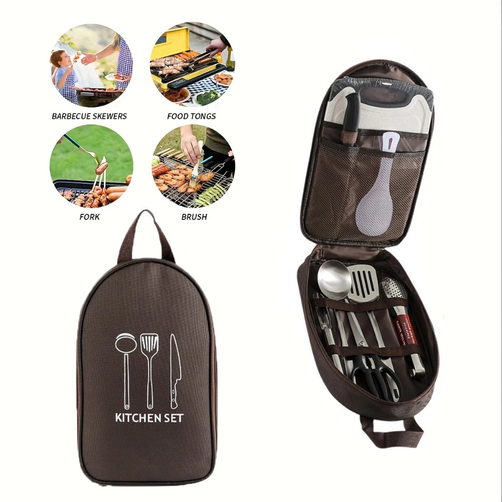 حقيبة طهي محمولة للاستخدام الخ - مراجعة Camping Cooking Utensil Bag وسعره