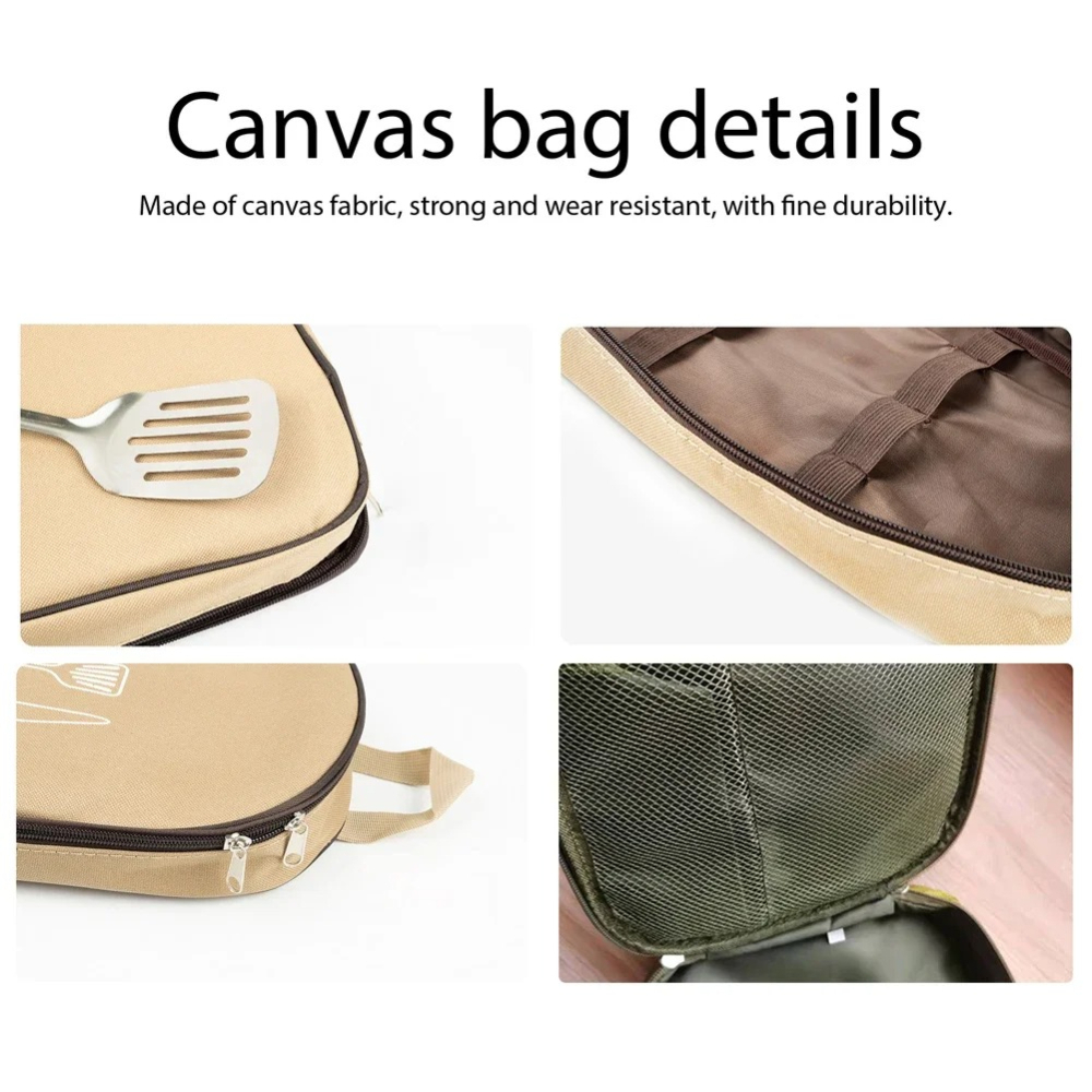 حقيبة طهي محمولة للاستخدام الخ - مراجعة Camping Cooking Utensil Bag وسعره
