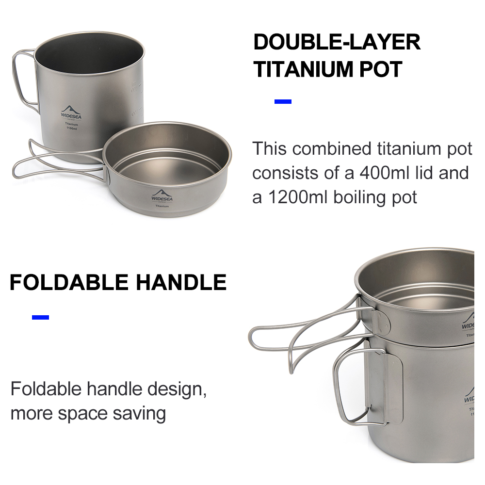 وعاء تخييم من التيتانيوم خفيف  - مراجعة Mess Kit Titanium وسعره