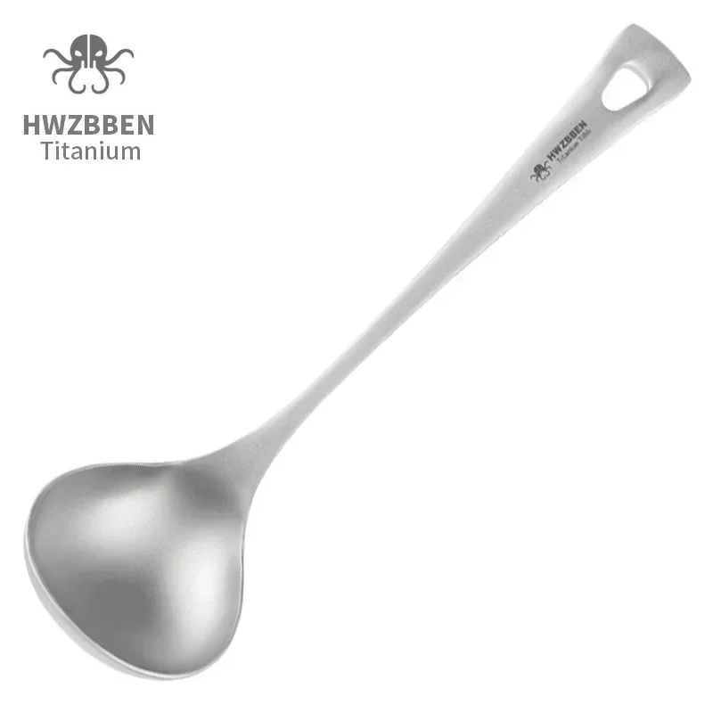 HWZBBEN-ملاعق حساء التيتانيوم  - مراجعة Camping Cooking Handle وسعره