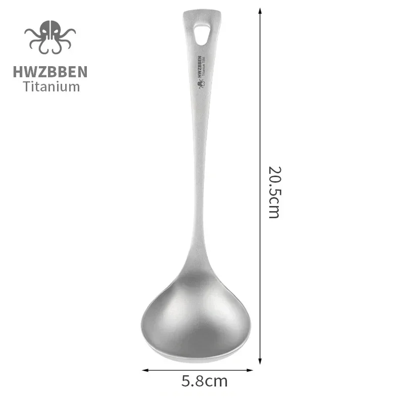 HWZBBEN-ملاعق حساء التيتانيوم  - مراجعة Camping Cooking Handle وسعره