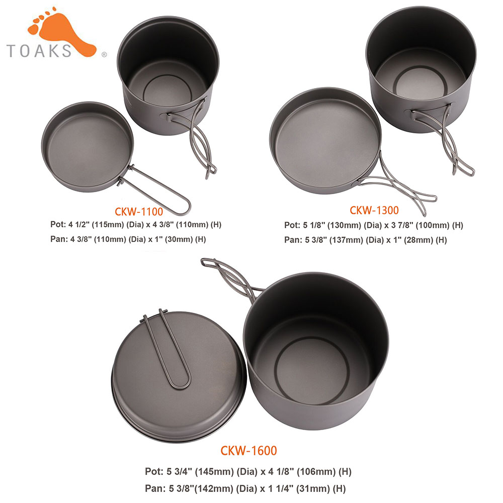 TOAKS طقم حلل استانلس ستيل خفي - مراجعة Mess Kit Titanium وسعره