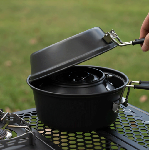 مجموعة أواني طهي خفيفة الوزن م - مراجعة Camping Cooking Set Lightweight وسعره