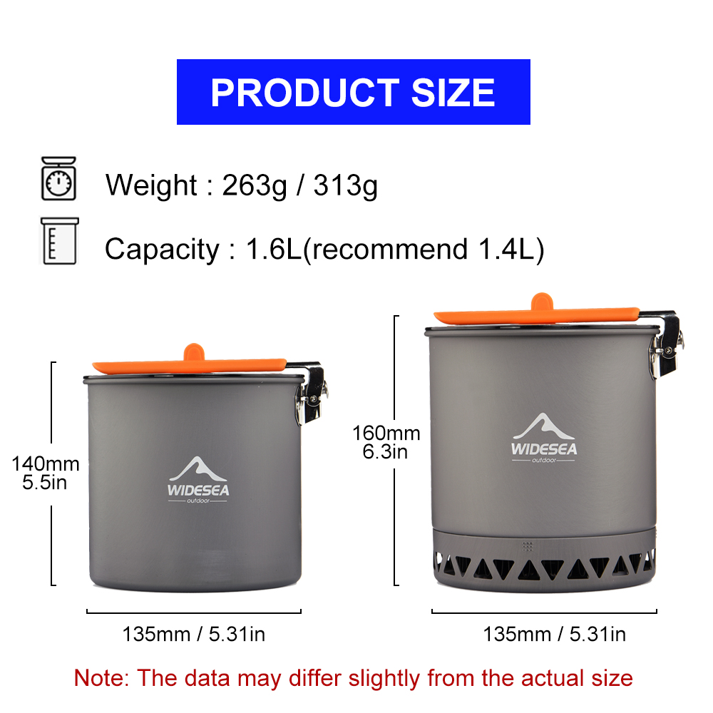 وعاء تخييم ويدسي سعة 1.6 لتر ب - مراجعة Camping Cooking Box وسعره