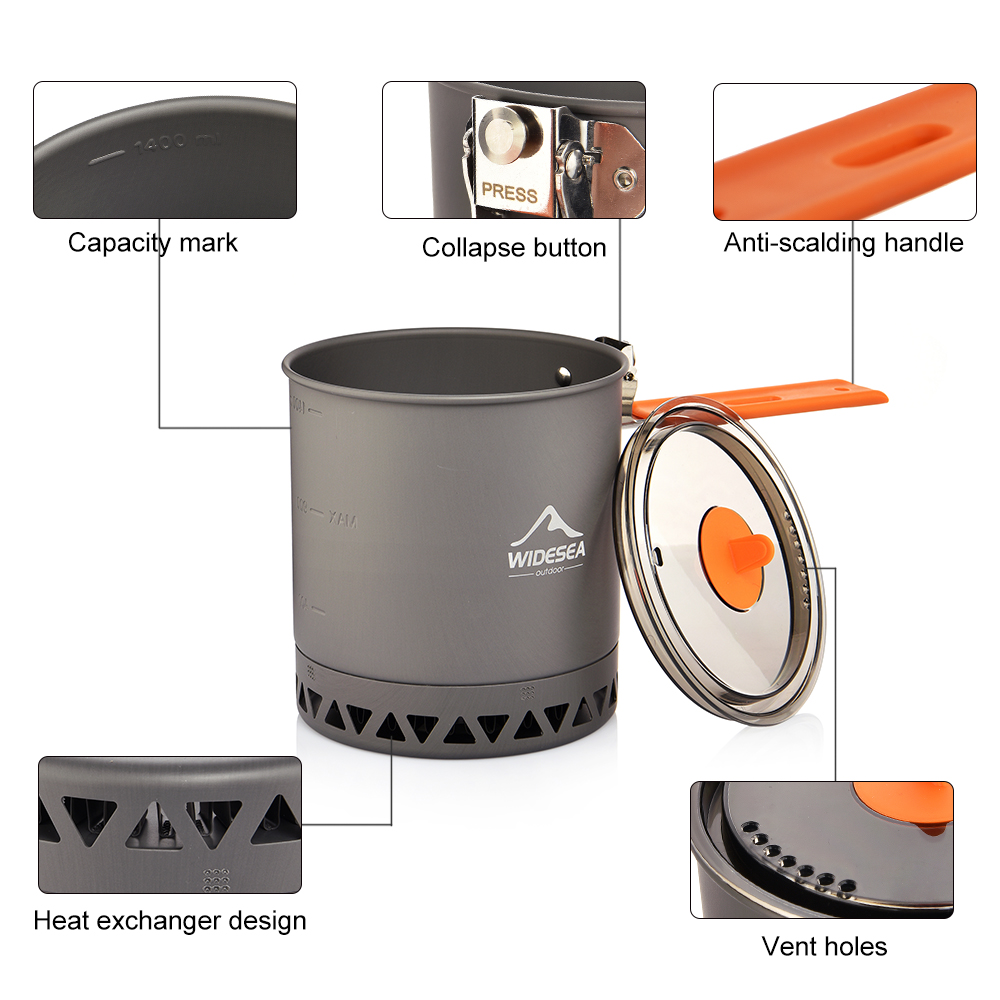 وعاء تخييم ويدسي سعة 1.6 لتر ب - مراجعة Camping Cooking Box وسعره