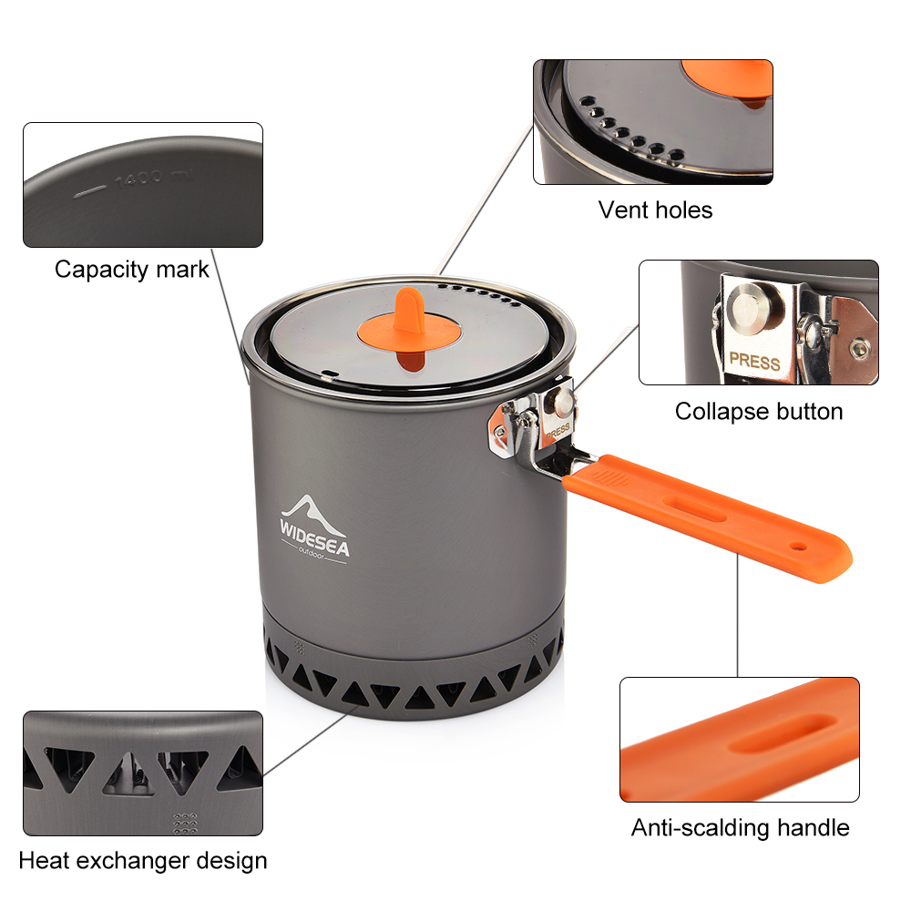 وعاء تخييم ويدسي سعة 1.6 لتر ب - مراجعة Camping Cooking Box وسعره