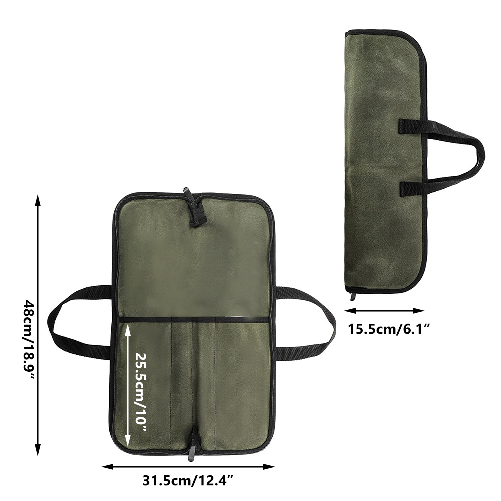 حقيبة لف السكاكين من القماش ال - مراجعة Camping Cooking Utensil Bag وسعره