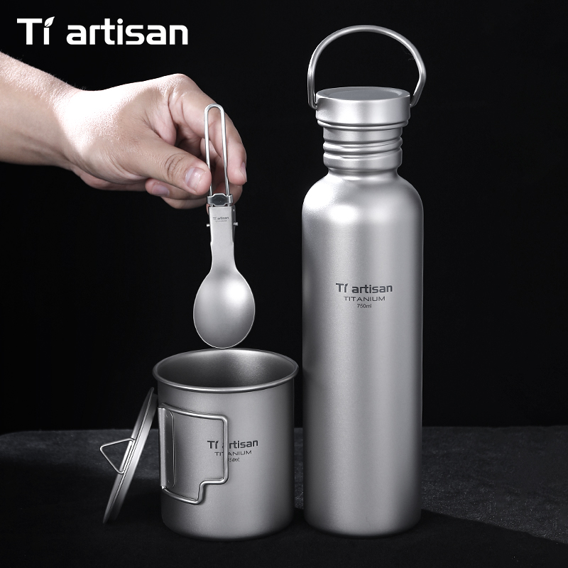 مجموعة أدوات طهي من التيتانيوم - مراجعة Camping Cooking Set Lightweight وسعره