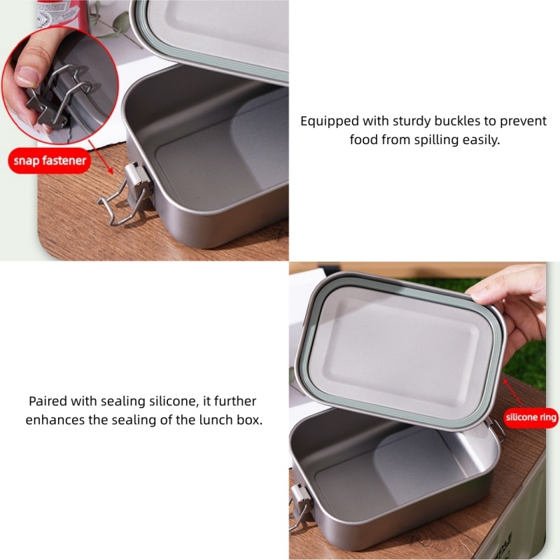 صندوق غداء من التيتانيوم مع غط - مراجعة Mess Kit Titanium وسعره