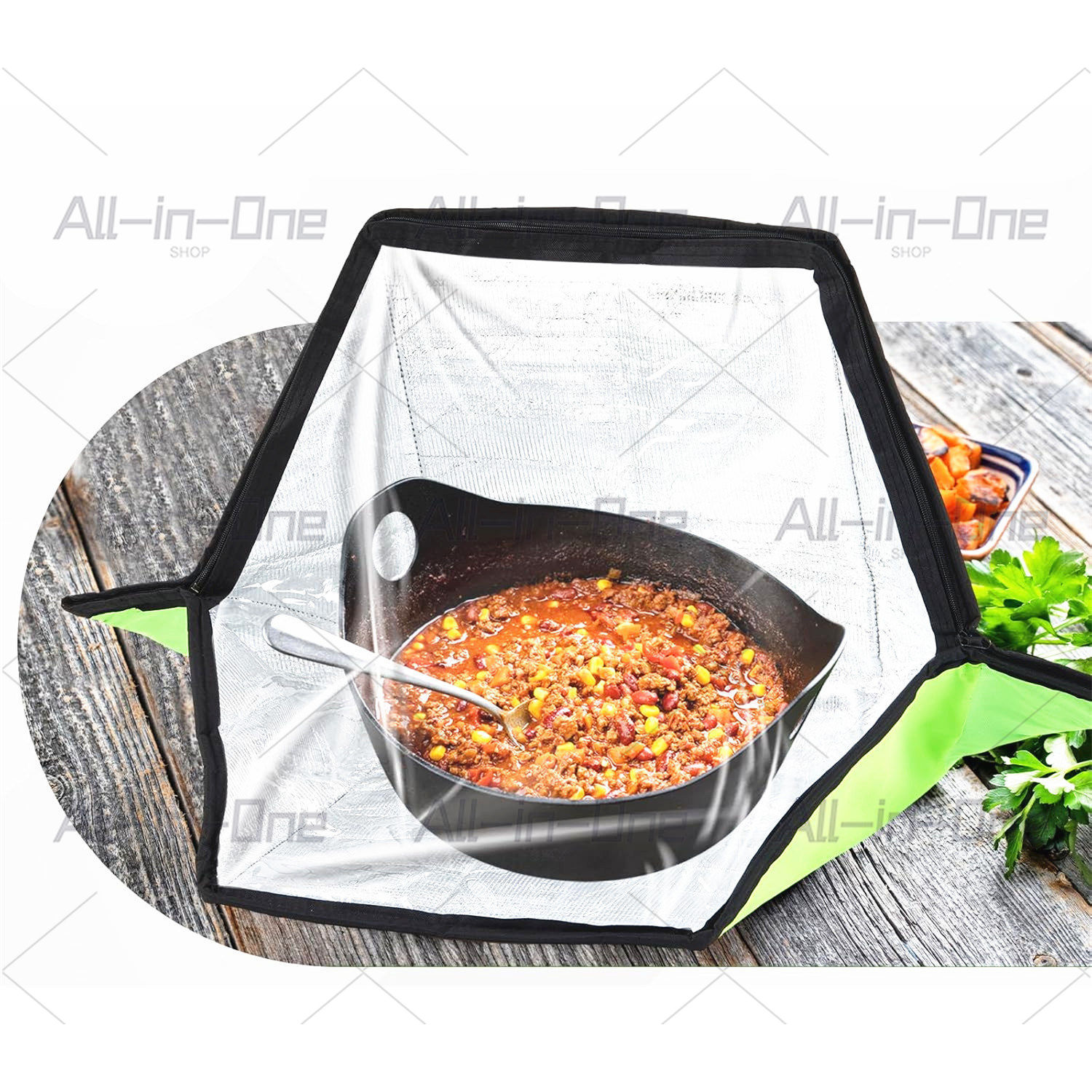 فرن شمسي محمول على شكل حقيبة ل - مراجعة Solar Oven Camp وسعره