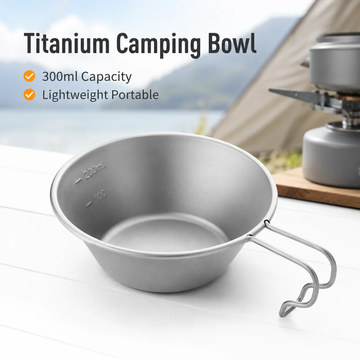 وعاء تيتانيوم سييرا خفيف الوزن - مراجعة Camping Cooking Set Lightweight وسعره
