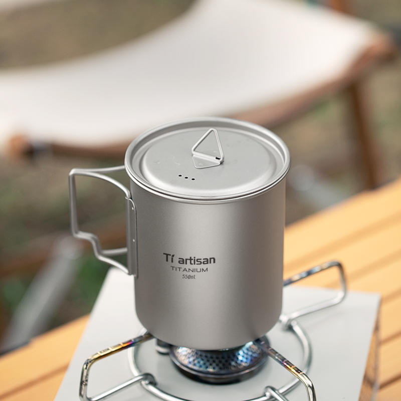 Tiartisan في الهواء الطلق التي - مراجعة Mess Kit Titanium وسعره
