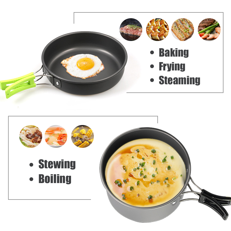 WESTTUNE التخييم طقم حلل استان - مراجعة Camping Cooking Recipes وسعره