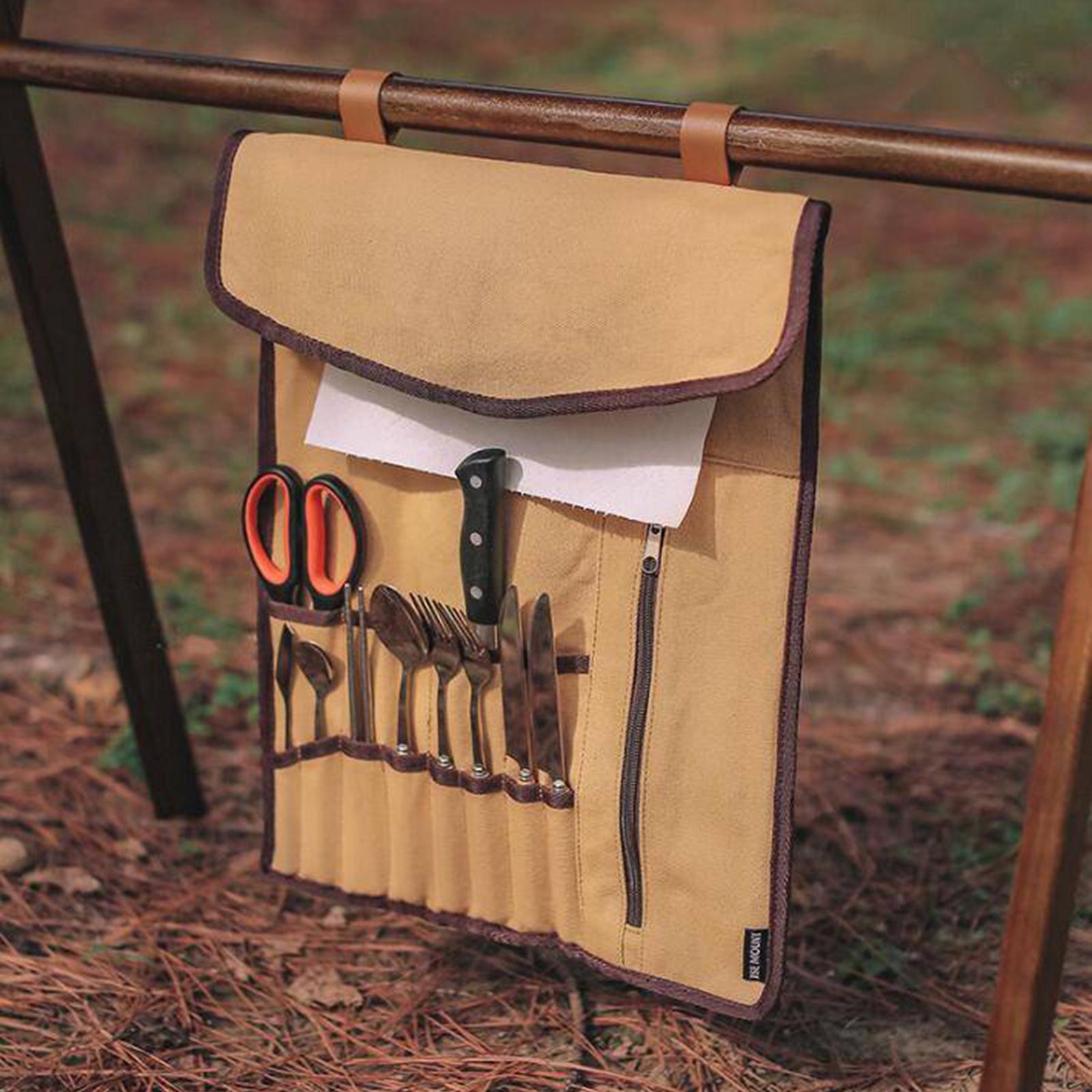 أدوات التخييم المحمولة نشمر حق - مراجعة Camping Cooking Utensil Bag وسعره
