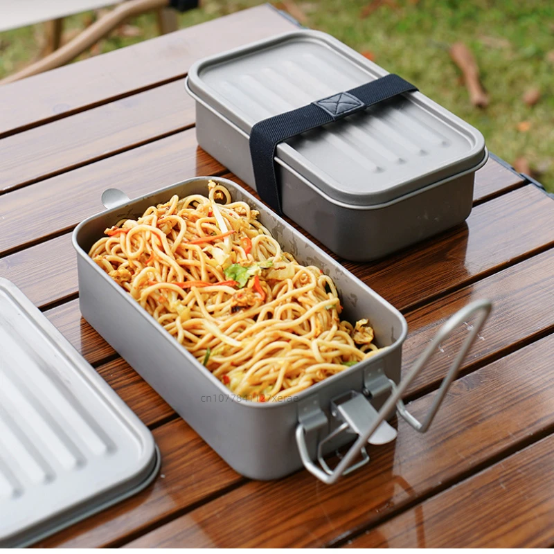 صندوق غداء مربع من التيتانيوم  - مراجعة Mess Kit Titanium وسعره