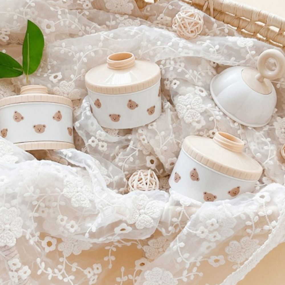 3 طبقات صندوق مسحوق حليب الأطف - مراجعة Bear Canister Food وسعره
