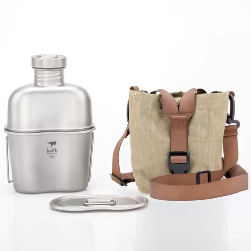 كيث التيتانيوم النقي التخييم ف - مراجعة Mess Kit Titanium وسعره