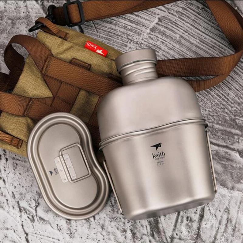 كيث التيتانيوم النقي التخييم ف - مراجعة Mess Kit Titanium وسعره