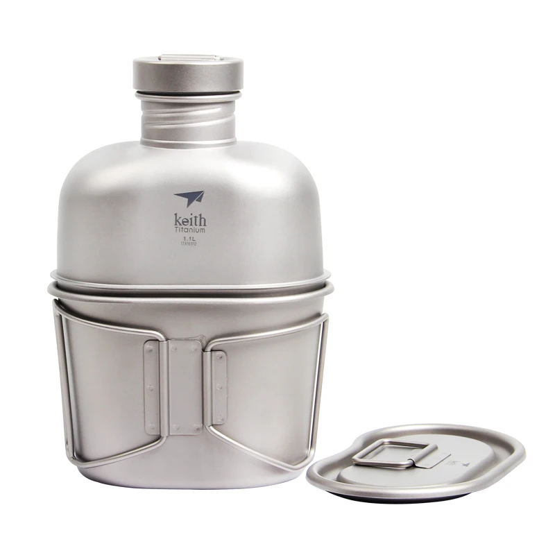 كيث التيتانيوم النقي التخييم ف - مراجعة Mess Kit Titanium وسعره