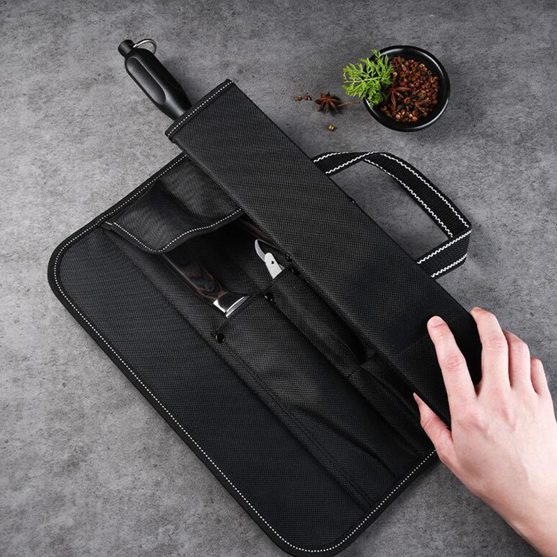 حقيبة سكاكين متعددة الجيوب من  - مراجعة Camping Cooking Utensil Bag وسعره