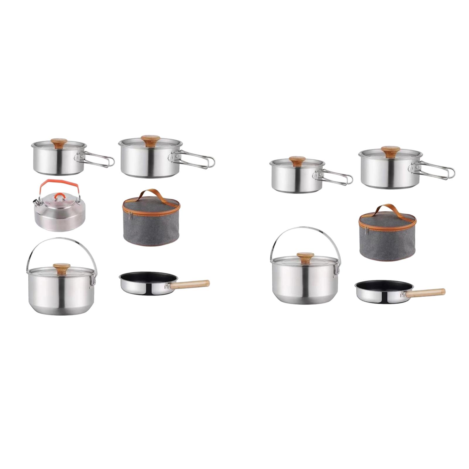 طقم أدوات طهي للتخييم، أواني خ - مراجعة Camping Cooking Utensils Storage وسعره