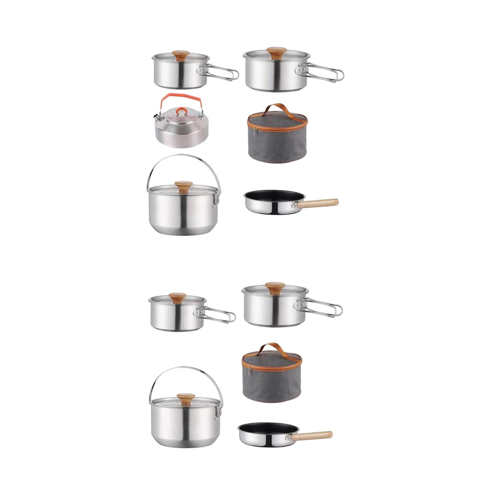 طقم أدوات طهي للتخييم، أواني خ - مراجعة Camping Cooking Utensils Storage وسعره