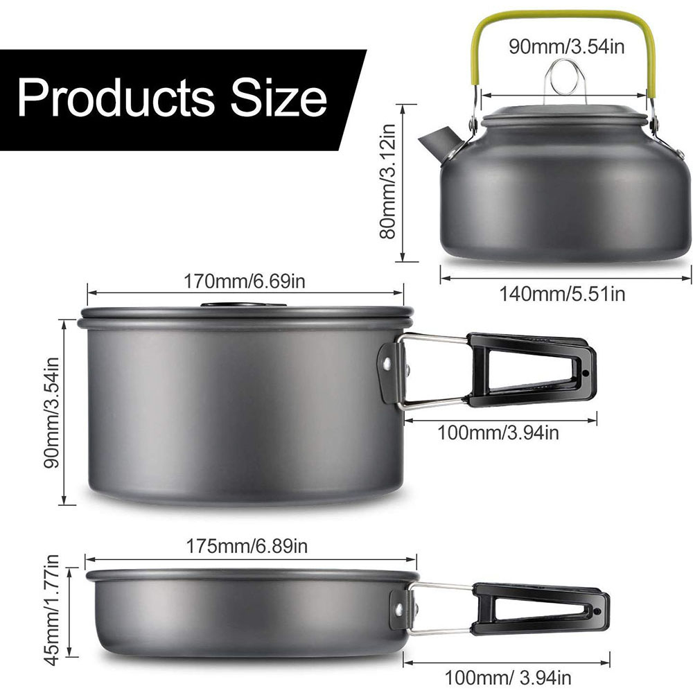 مجموعة أدوات الطهي للتخييم الخ - مراجعة Camping Cooking Set وسعره