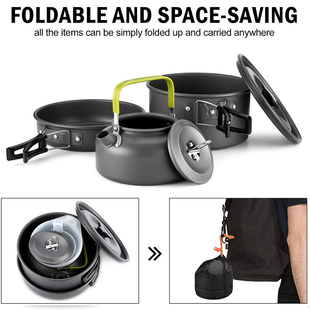 مجموعة أدوات الطهي للتخييم الخ - مراجعة Camping Cooking Set وسعره