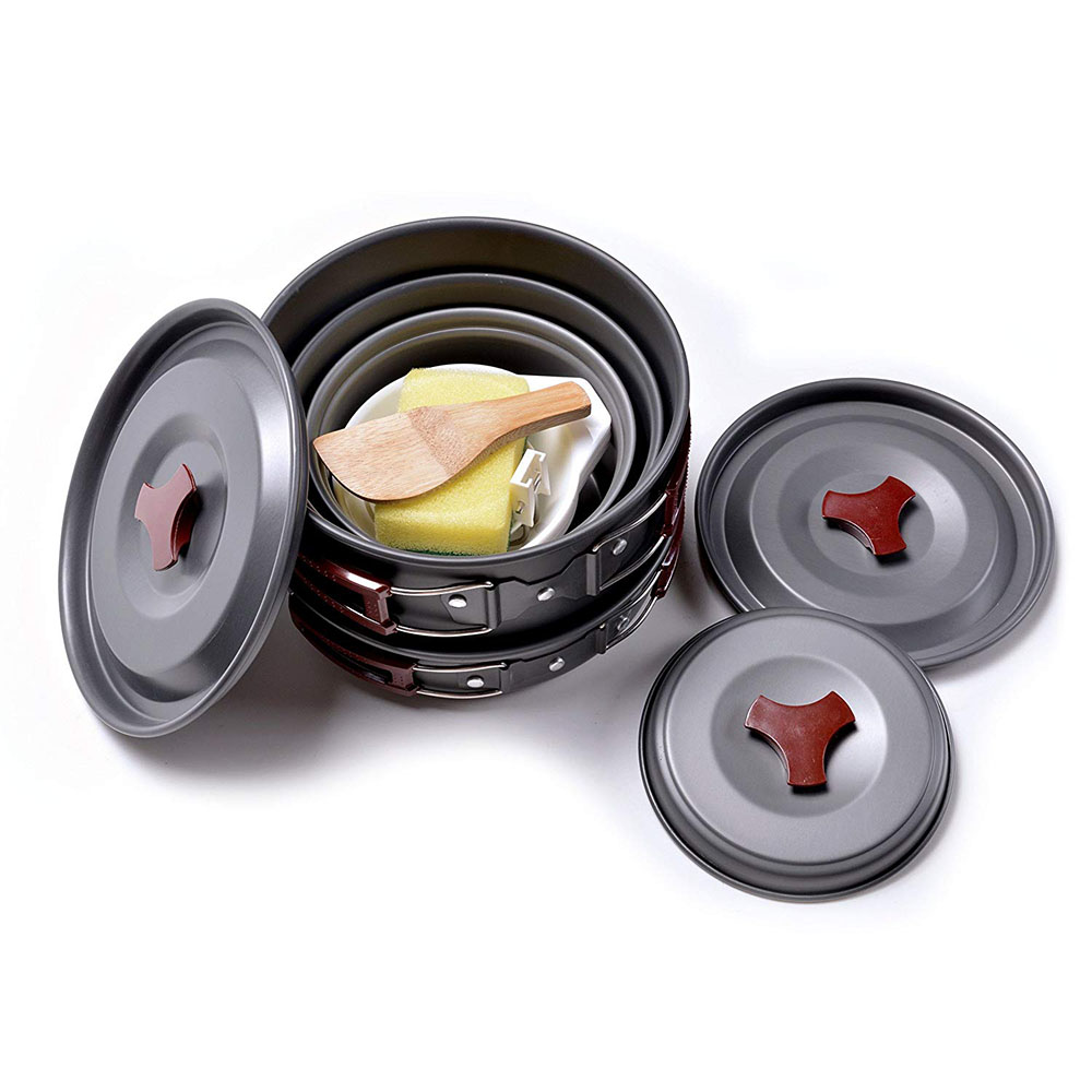 طقم أدوات طهي للتخييم في الهوا - مراجعة Camping Cooking Set Lightweight وسعره