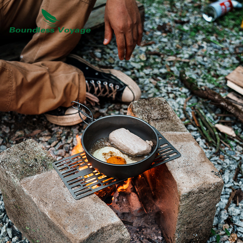 طبق شواء شواء من التيتانيوم ،  - مراجعة Camping Cooking Recipes وسعره