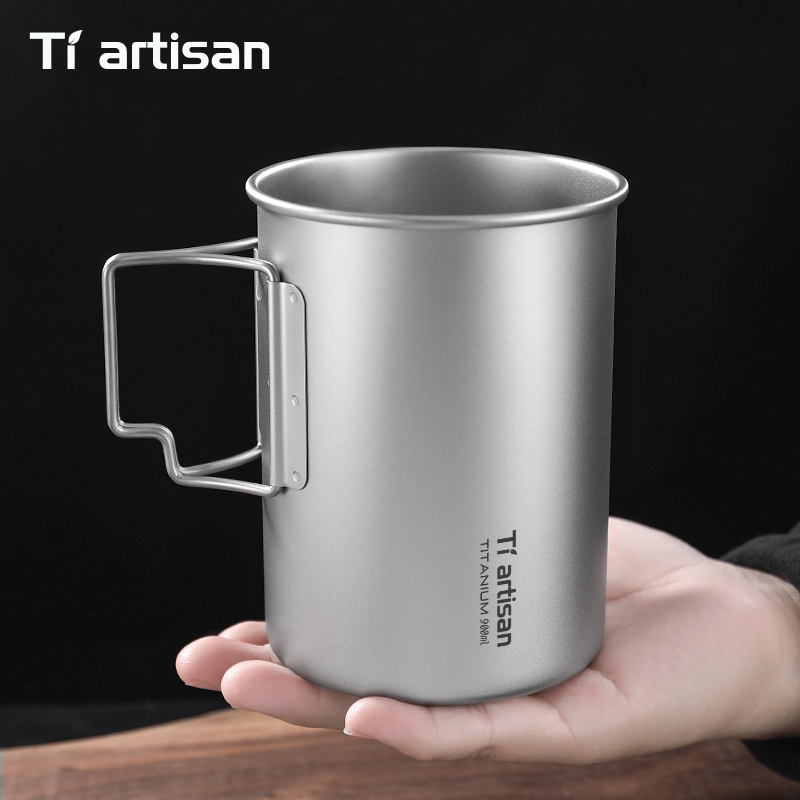 كوب تخييم من التيتانيوم قابل ل - مراجعة Camping Cooking Set Lightweight وسعره