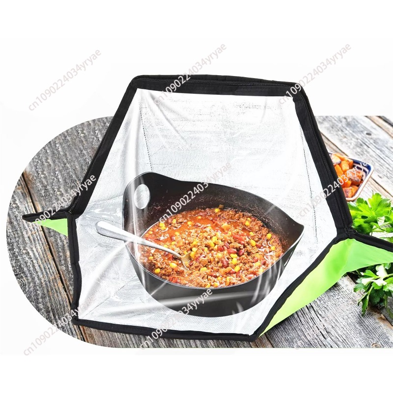 فرن شمسي محمول قابل للطي، موقد - مراجعة Solar Oven Camp وسعره