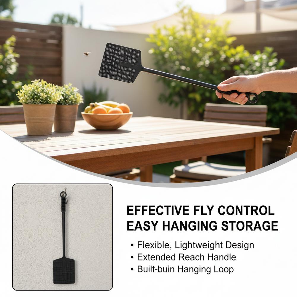 مضرب ذباب بمقبض طويل، مضرب شبك - مراجعة Camping Cooking Handle وسعره