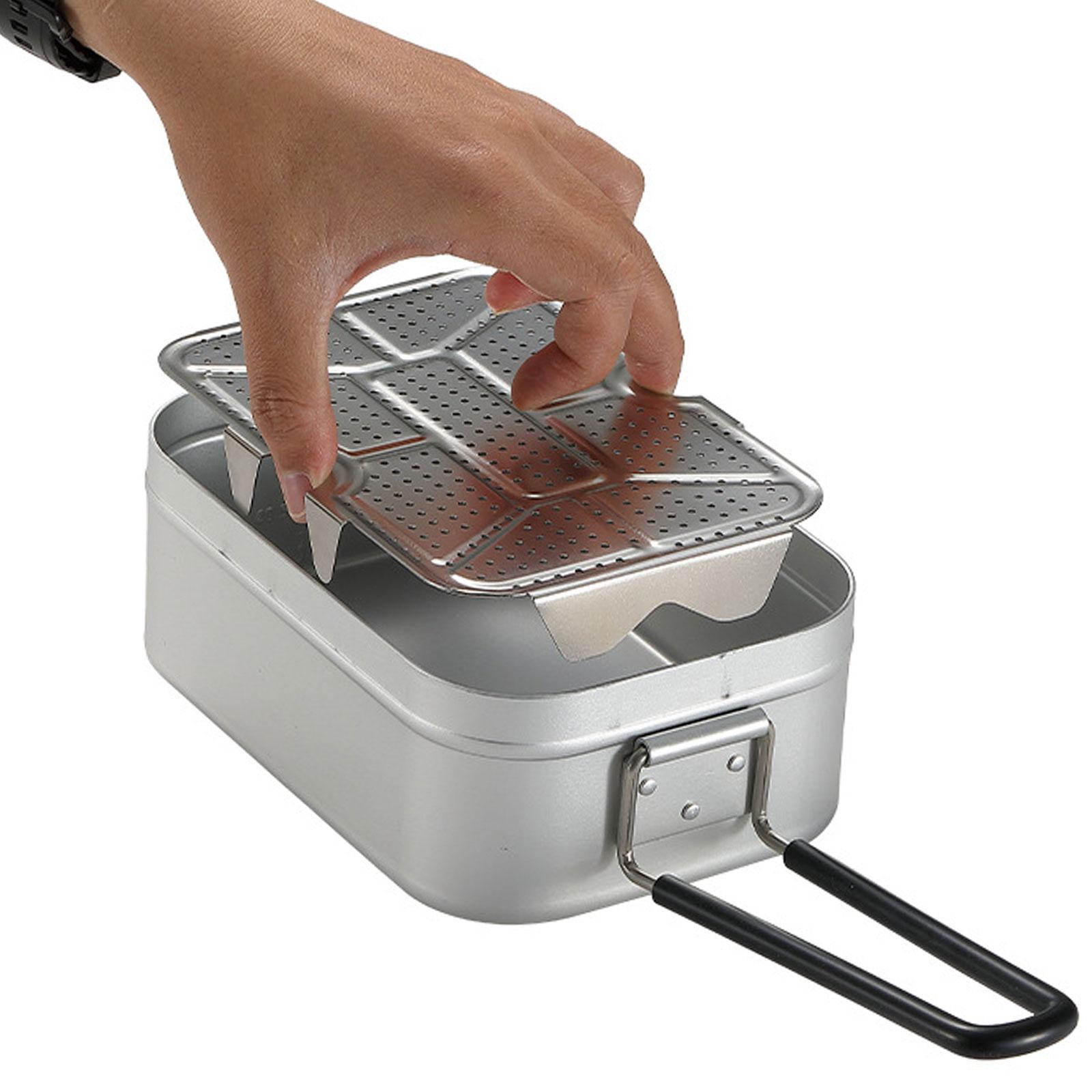 صينية بخار للتخييم من الفولاذ  - مراجعة Camping Cooking Box وسعره