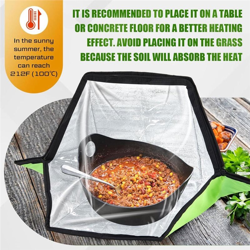 ABFU-فرن شمسي محمول قابل للطي  - مراجعة Solar Oven Camp وسعره